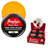 Angelus Perfect Stain Wax Shoe Polish Extra Large 3 fl oz/88ml Tan (Light Tan)