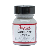 Angelus Acrylic Leather Paint 1 fl oz/30ml Bottle. Dark Bone 157
