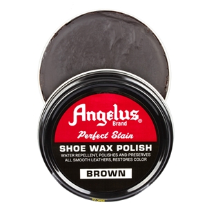 Angelus Perfect Stain Wax Shoe Polish 60ml Brown