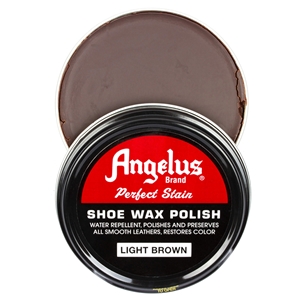 Angelus Perfect Stain Wax Shoe Polish 60ml Light Brown
