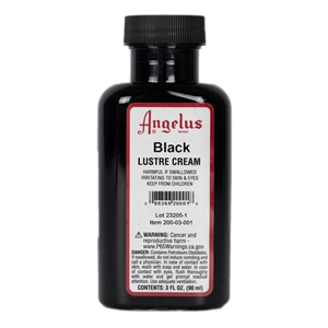 Angelus Lustre Cream 4 fl oz/118ml Bottle. Black 001