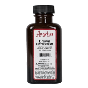Angelus Lustre Cream 4 fl oz/118ml Bottle. Brown 014
