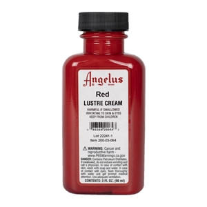 Angelus Lustre Cream 4 fl oz/118ml Bottle. Red 064