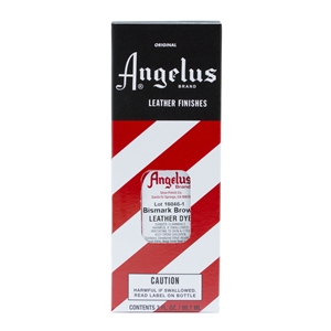 Angelus Leather Dye, 3 fl oz/89ml Bottle. 091 Bismark Brown