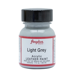 Angelus Acrylic Leather Paint 1 fl oz/30ml Bottle. Light Grey 082