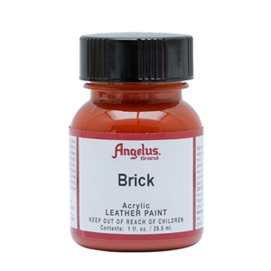 Angelus Acrylic Leather Paint 1 fl oz/30ml Bottle. Brick 093