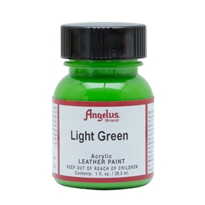 Angelus Acrylic Leather Paint 1 fl oz/30ml Bottle. Light Green 172