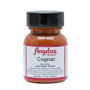 Angelus Acrylic Leather Paint 1 fl oz/30ml Bottle. Cognac 180