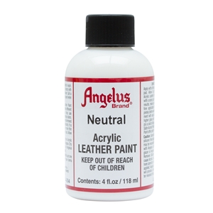 Angelus Acrylic Leather Paint 4 fl oz/118ml Bottle. Neutral 004