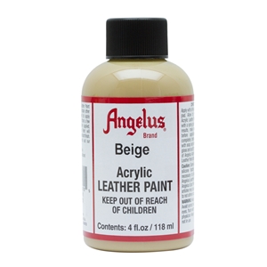 Angelus Acrylic Leather Paint 4 fl oz/118ml Bottle. Beige 070