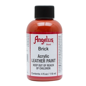Angelus Acrylic Leather Paint 4 fl oz/118ml Bottle. Brick 093