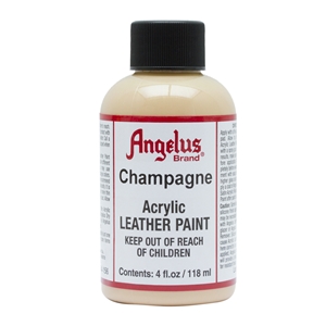Angelus Acrylic Leather Paint 4 fl oz/118ml Bottle. Champagne 156