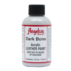 Angelus Acrylic Leather Paint 4 fl oz/118ml Bottle. Dark Bone 157