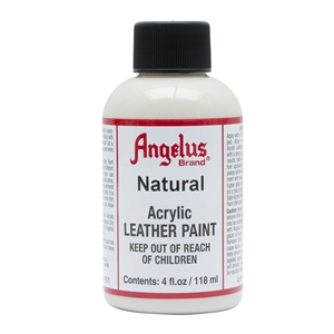 Angelus Acrylic Leather Paint 4 fl oz/118ml Bottle. Natural 161
