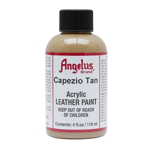 Angelus Acrylic Leather Paint 4 fl oz/118ml Bottle. Capezio Tan 163