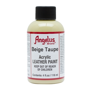 Angelus Acrylic Leather Paint 4 fl oz/118ml Bottle. Beige Taupe 165