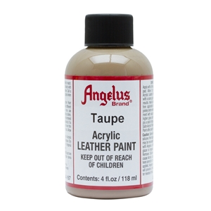 Angelus Acrylic Leather Paint 4 fl oz/118ml Bottle. Taupe 167