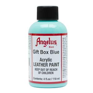 Angelus Acrylic Leather Paint 4 fl oz/118ml Bottle. Gift Box Blue 174