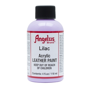 Angelus Acrylic Leather Paint 4 fl oz/118ml Bottle. Lilac 175