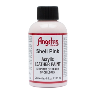 Angelus Acrylic Leather Paint 4 fl oz/118ml Bottle. Shell Pink 191