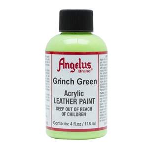 Angelus Acrylic Leather Paint 4 fl oz/118ml Bottle. Grinch Green 263