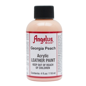 Angelus Acrylic Leather Paint 4 fl oz/118ml Bottle. Georgia Peach 266