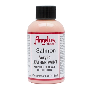 Angelus Acrylic Leather Paint 4 fl oz/118ml Bottle. Salmon 267