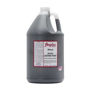 Angelus Acrylic Leather Paint Gallon/3785ml Can. Black 001