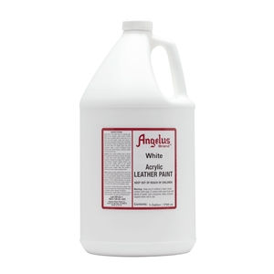 Angelus Acrylic Leather Paint Gallon/3785ml Can. White 005