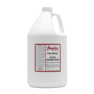 Angelus Acrylic Leather Paint Gallon/3785ml Can. Flat White 105
