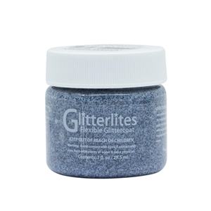 Angelus Glitterlites Acrylic Leather Paint 1 fl oz/30ml Bottle. Tuxedo Black