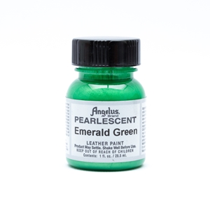 Angelus Pearlescent Acrylic Leather Paint 1 fl oz/30ml Emerald Green