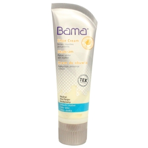 Bama Shoe Cream Tube with Applicator Sponge Neutral 75ml (Old Packaging)