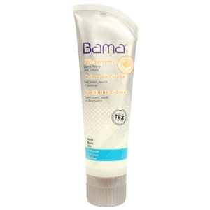 Bama Shoe Cream Tube with Applicator Sponge White 75ml (Old Packaging)