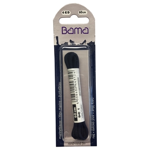 Bama Blister Packed Cotton Laces 60cm Round, Navy Blue