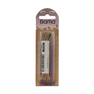 Bama Blister Packed Cotton Laces 120cm Round, Beige