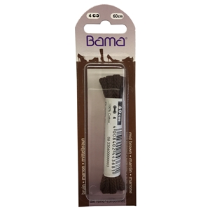 Bama Blister Packed Cotton Laces 60cm Cord, Tan