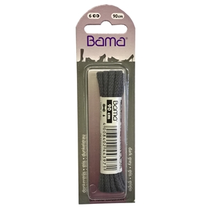 Bama Blister Packed Cotton Laces 90cm Cord, Grey