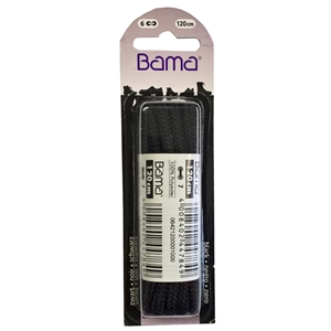 Bama Blister Packed Polyester Laces 120cm Outdoor Cord, Black