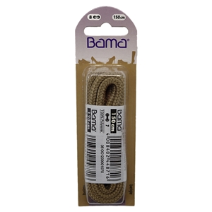 Bama Blister Packed Polyester Laces 150cm Outdoor Cord, Beige