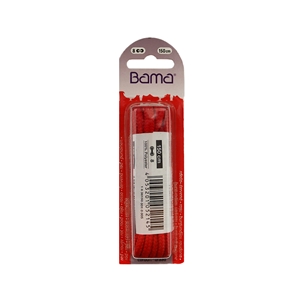 Bama Blister Packed Polyester Laces 150cm Outdoor Cord, Red