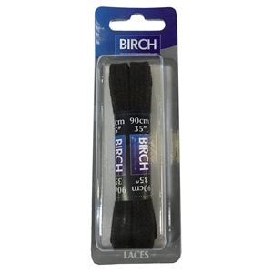 Birch Blister Pack Laces 90cm Flat Brown
