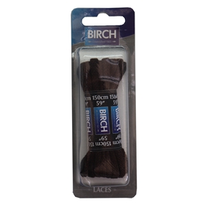 Birch Blister Pack Laces 150cm Cord Brown