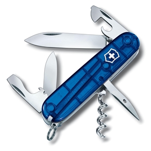 Swiss Army Knife Spartan Boxed, Blue Transparent