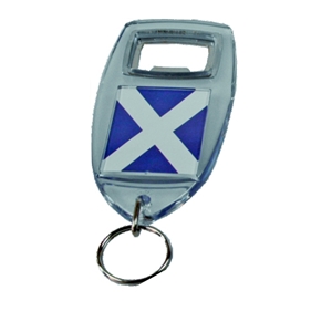 Key Fob Bottle Opener Scotland Flag With Key Ring