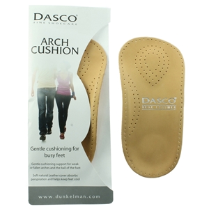 Dasco Leather Arch Cushion Insoles, Gents Size 9