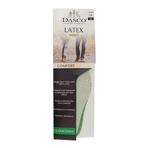 Dasco Deodorising Latex Foam Insoles, Childs Size 12