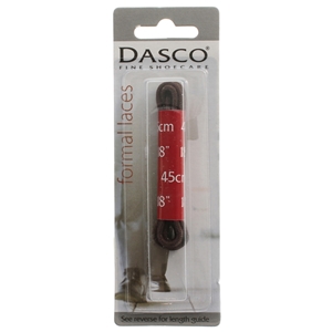 Dasco Laces Round 45cm Brown Blister Packed