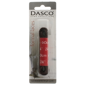 Dasco Laces Round 60cm Brown Blister Packed