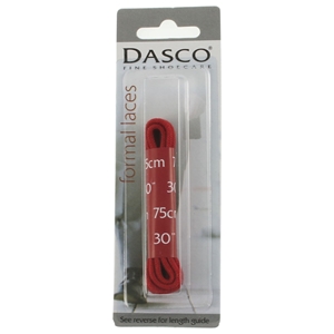 Dasco Laces Round 75cm Red Blister Packed